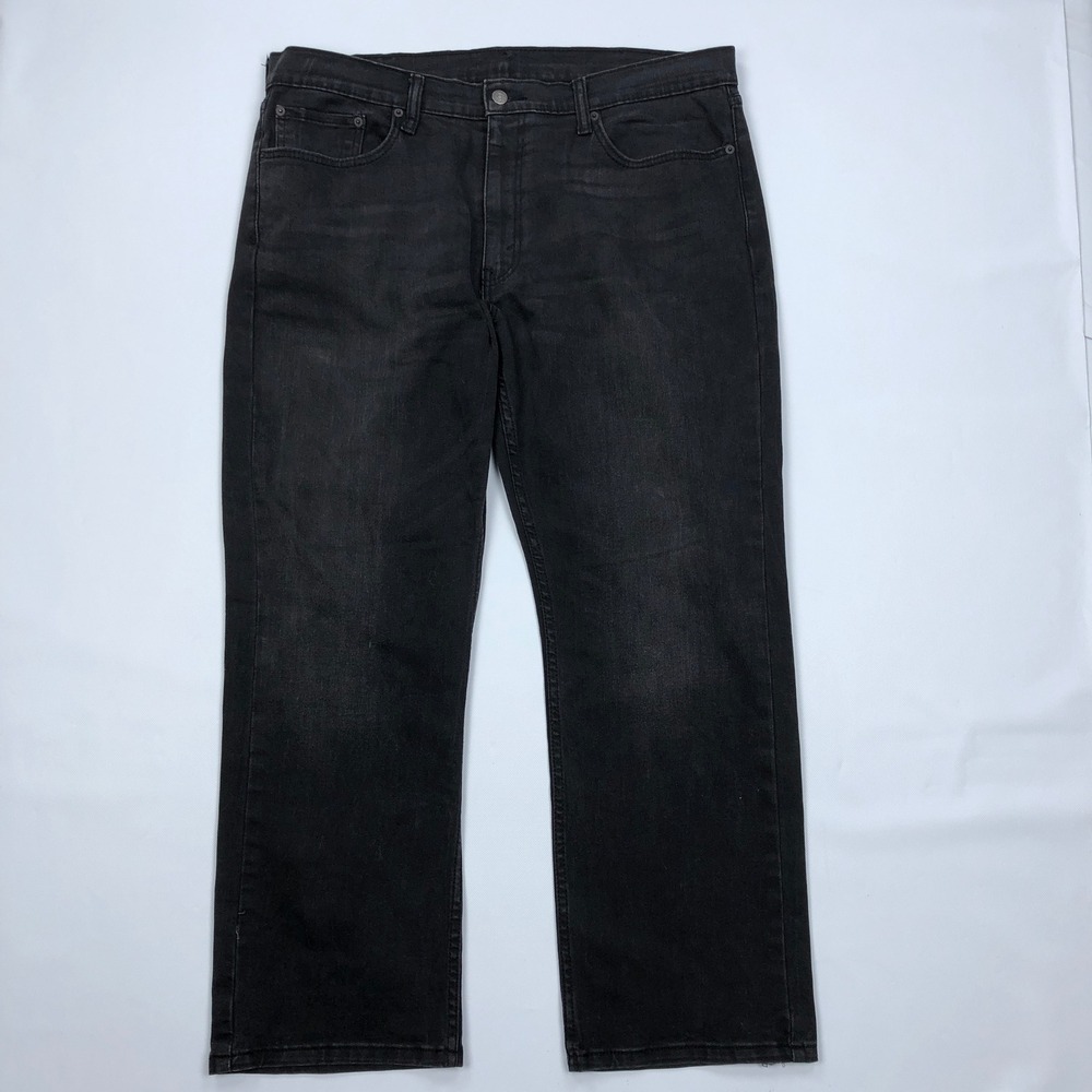 Levis 559 Relaxed Straight Leg Jeans Mens Fits 38x30 Black Faded Denim Pants